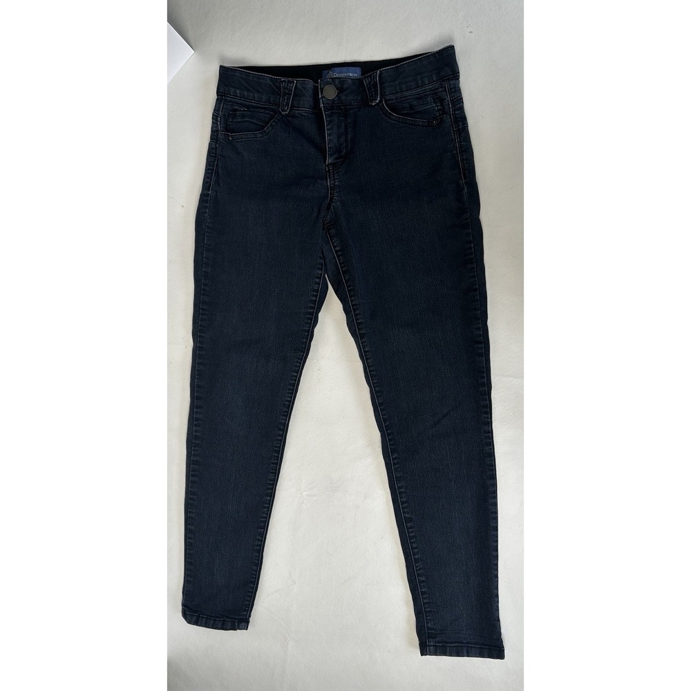 Democracy Ab Solution Jeans Size 10 Dark Blue Straight Leg Stretch